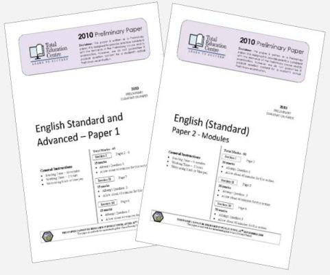 2010 Trial Preliminary English Standard Papers 1 & 2