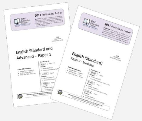 2011 Trial Preliminary English Standard Papers 1 & 2