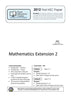 2012 Trial HSC Ext 2 Mathematics