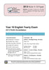 2013 Year 10 RoSA English Examination