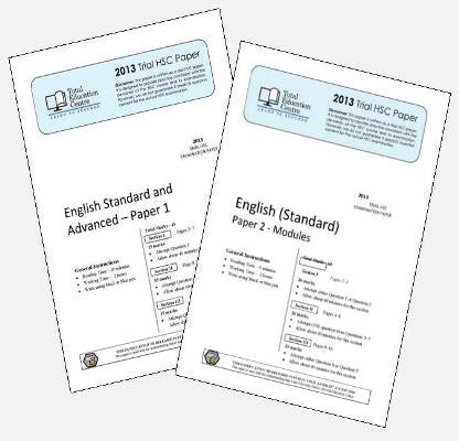 2013 Trial HSC English Standard Papers 1 & 2