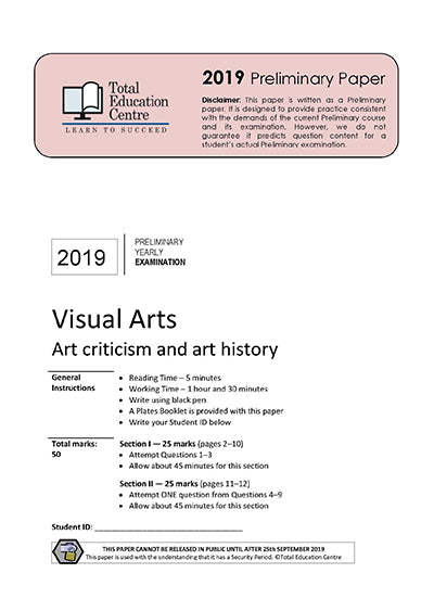 2019 Preliminary (Yr 11) Visual Arts