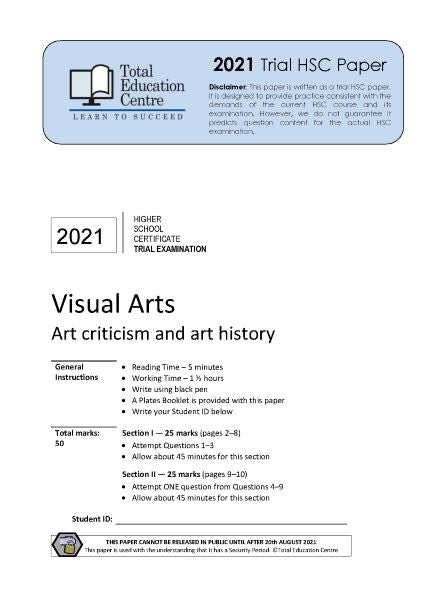 2021 Trial HSC Visual Arts | Total Education Centre