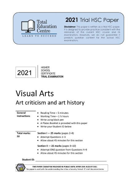 2021 Trial HSC Visual Arts