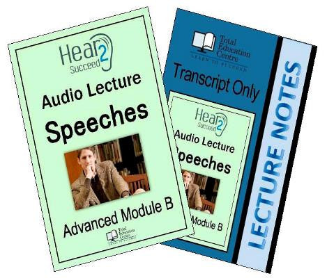 Hear2Succeed English Advanced Speeches Notes and Audio lecture