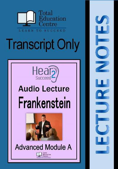 Hear2Succeed English Frankenstein Study Notes