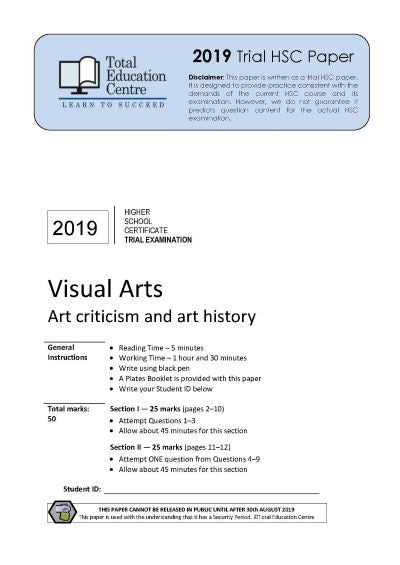 2019 Trial HSC Visual Arts