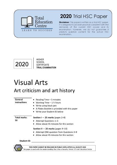 2020 Trial HSC Visual Arts
