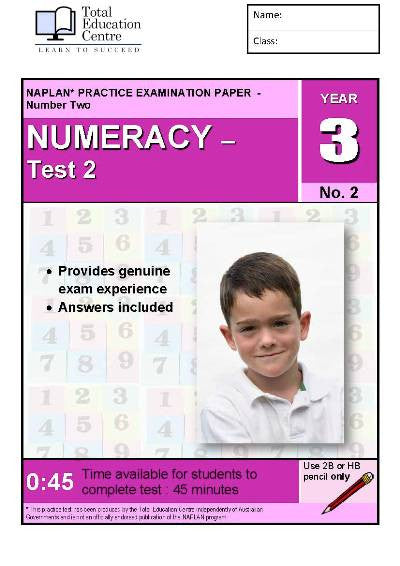 Yr 3 Numeracy Test 2